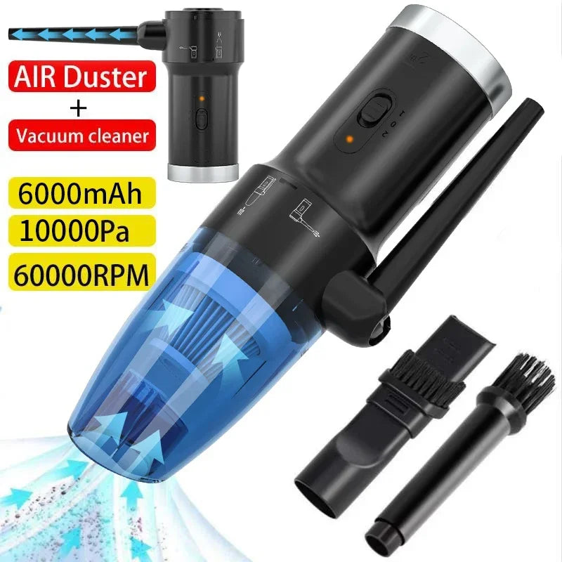 Electric Air Duster Chargeable,Compressed Air Cans Usb,Cordless Air Blower Cleaning Dust,Laptop Cleaner, Computer PC Canned Air