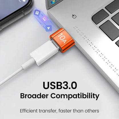 10A USB Type C to USB a Adapter USB 3.0To Type C OTG Converter Connector for Macbook Ipad Huawei Xiaomi Samsung