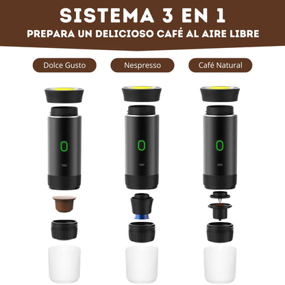 Cafetera Portátil Eléctrica Con Sistema 3 En 1