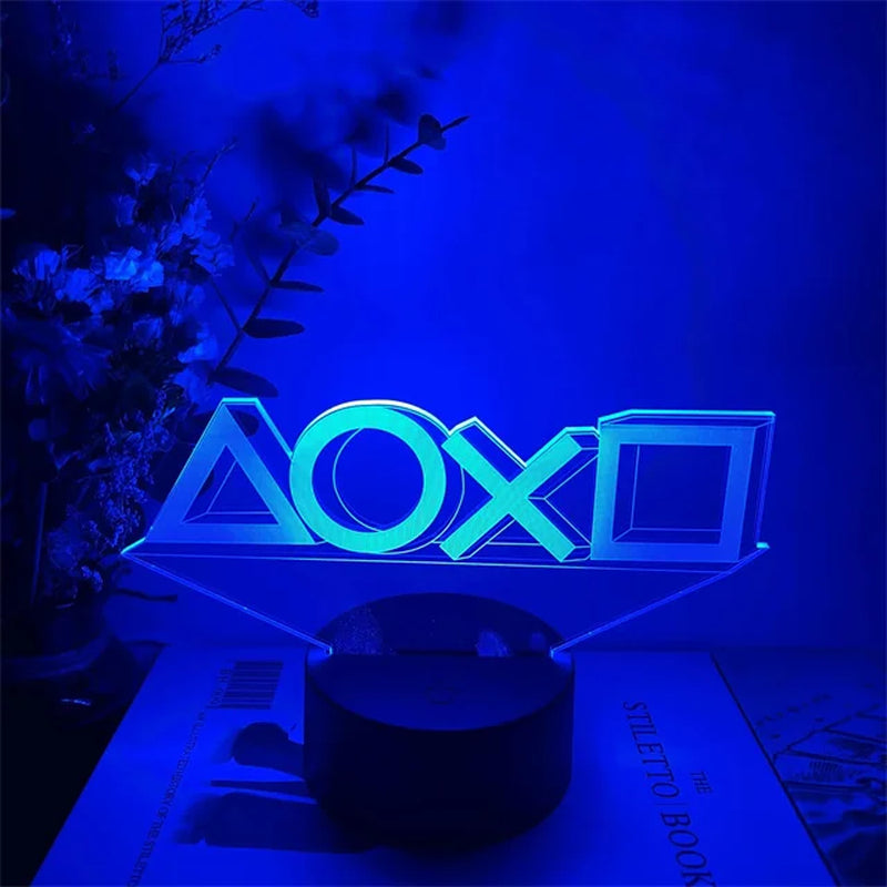 3D LED Gaming Setup RGB Lamp USB Powered Gaming Room Children'S Lamp Bedroom Night Lights LED Table Lamp Indoor Lighting Gifts